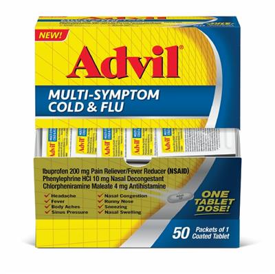 ADVIL MULTISYMP TABLETS 50/1CT