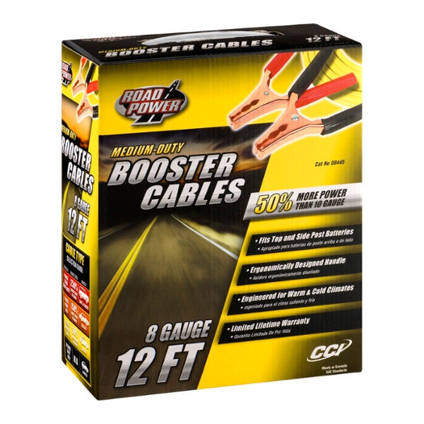 JUMPER CABLE 16FT 8GAUGE 1CT