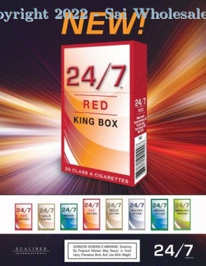 24/7 MENTHOL 100 BOX 10CT