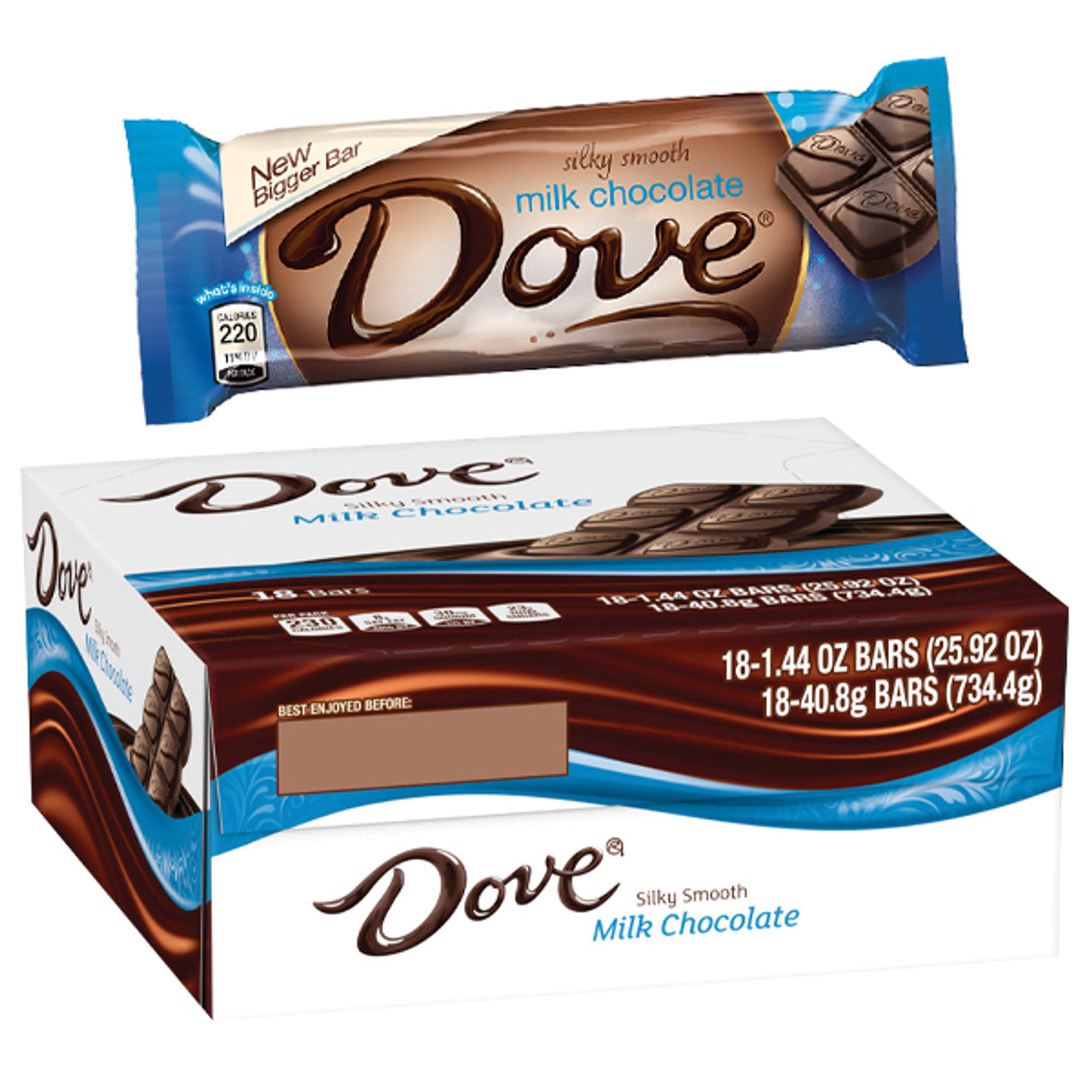 DOVE MILK CHOCOLATE 18CT