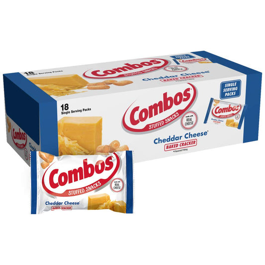 COMBOS CHEDDAR CHEESE 18 CT