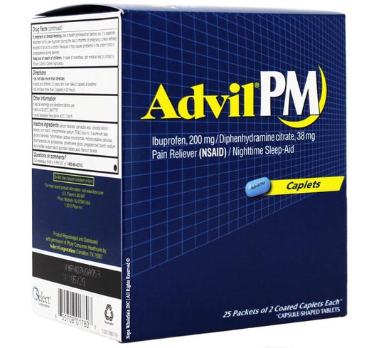 ADVIL PM 2 CAPLETS 25CT