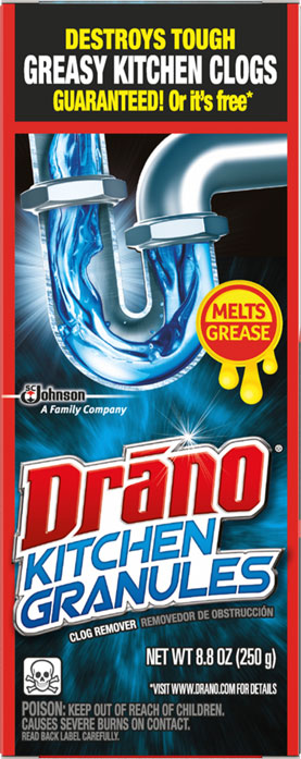 DRANO KITCHEN GRANULES 8.8OZ