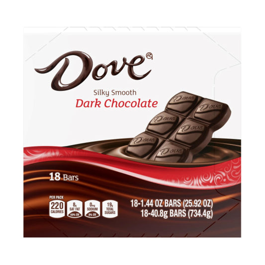 DOVE DARK CHOCOLATE 18CT