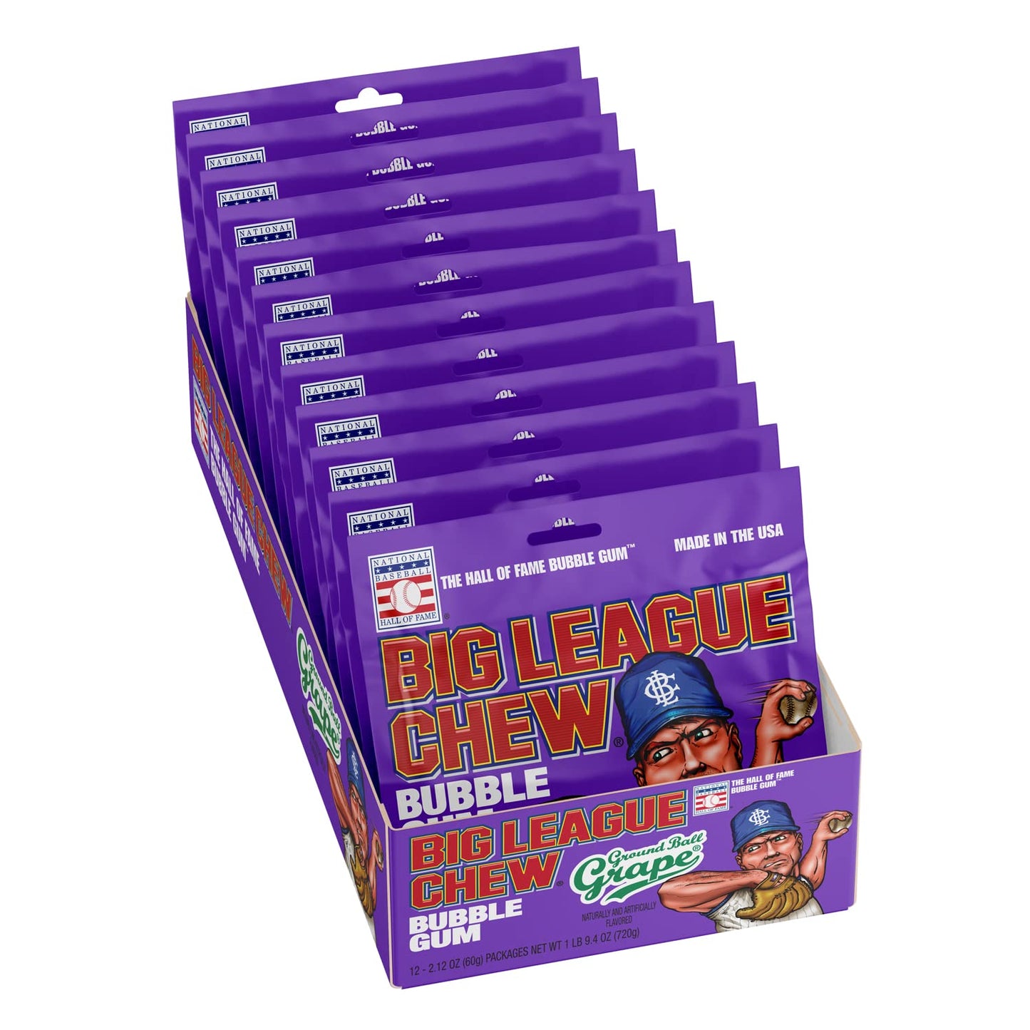 BIG LEAGUE CHEW 12CT GRAPE