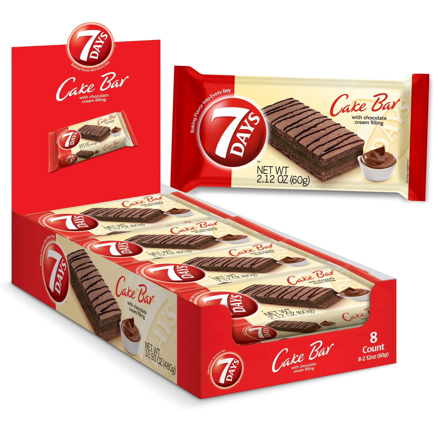 7 DAYS CAKE BAR 8CT