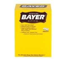 BAYER ASPIRIN 2TAB  25CT