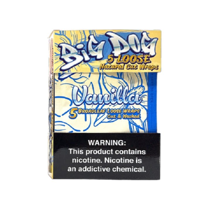 BIG DOG LEAF 8/5PK VANILLA