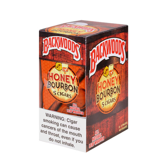 BACKWOODS 5PK 8/5CT HNY BRBON