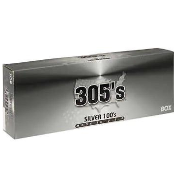 305 s cigarette 305's Full Flavor 305'S SILVER 100 BOX 10CT