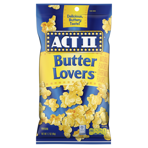 ACT II BUTTER LVR POPCORN 18CT