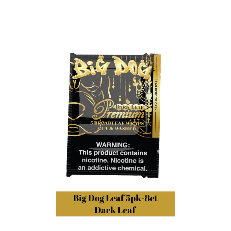 BIG DOG LEAF 8/5PK DARK LEAF