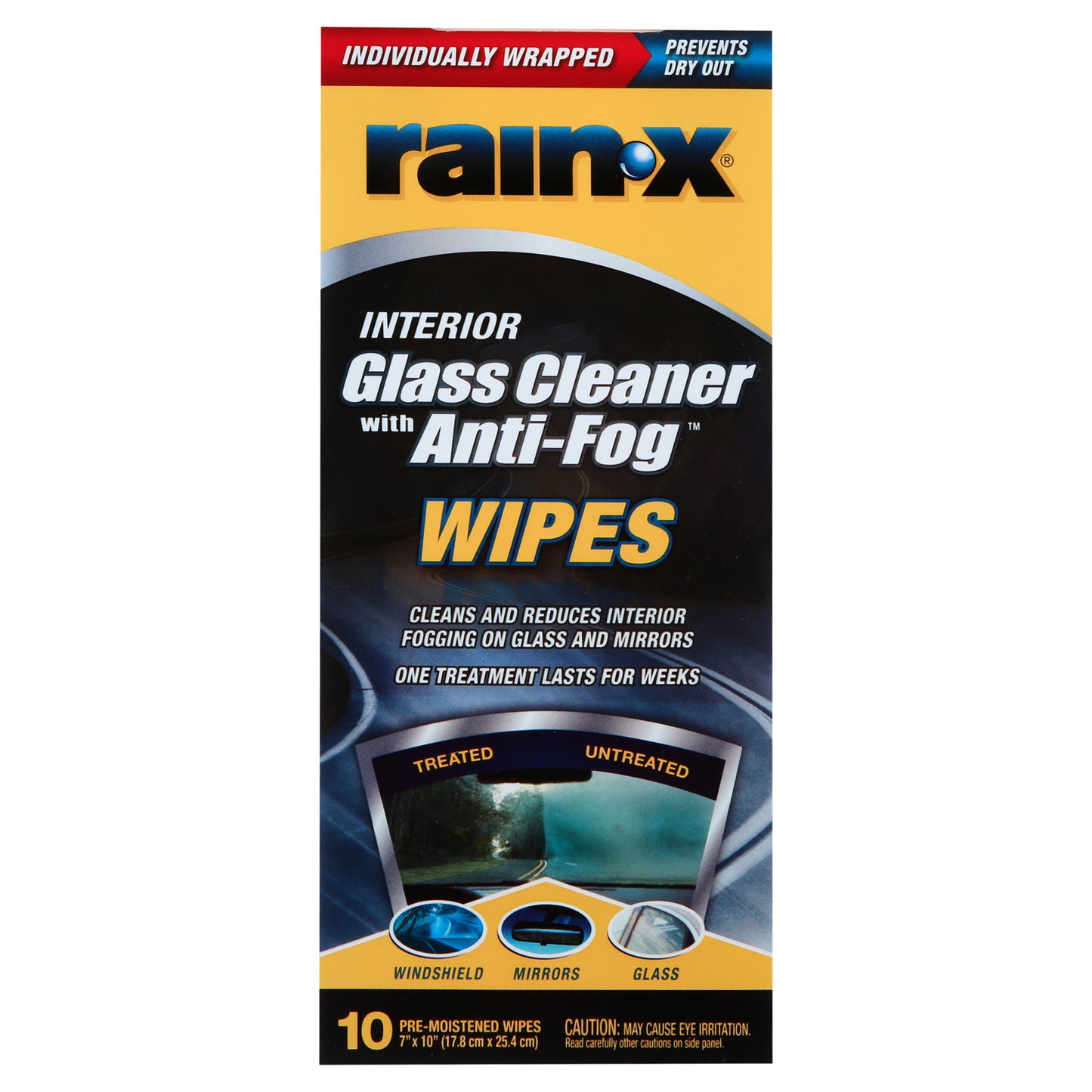 RAIN X WINDSHILED CLEANER 10CT