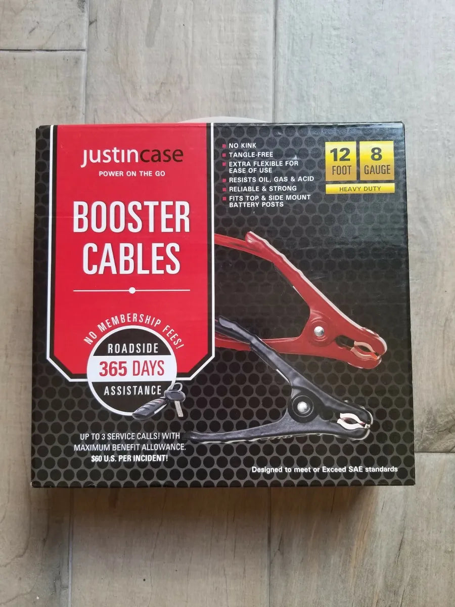 JUMPER CABLE 12FT 8GAUGE 1CT