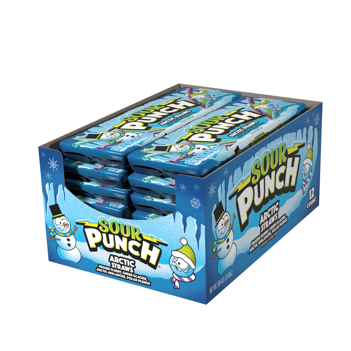 SOUR PUNCH GRAPE STRAWS 12CT